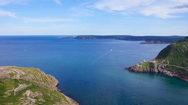 View of Cape Spear atop Signal Hill