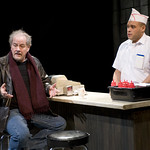 Francis Guinan (Eddie) and  Joe Miñoso in DO THE HUSTLE at Writers Theatre. Photos by Michael Brosilow.