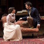 Liz Baltes and Alan Schmuckler in A MINISTER'S WIFE at Writers Theatre. Photos by Michael Brosilow.