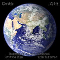 Earth - 2010, We have only one Earth, Treat it kindly