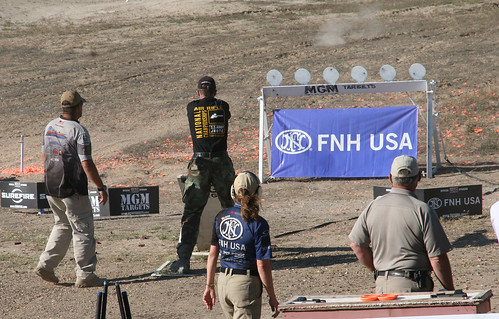 Kyle Jameson (16) on the plate rack, 1st Jr competiting in FNH 3 Gun Nation Championships at the MGM Ironman 2010