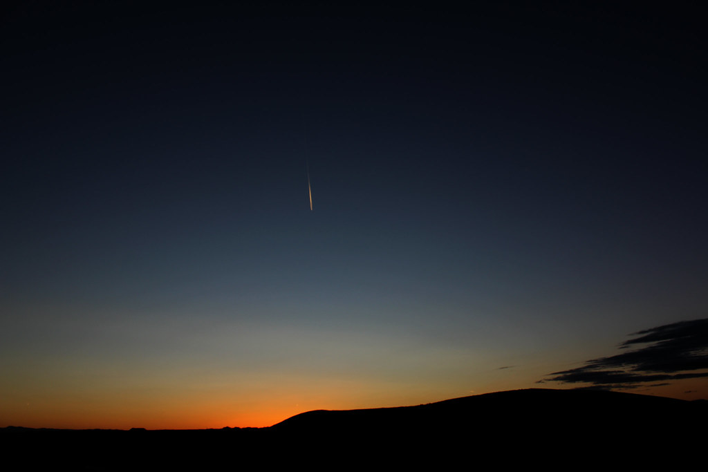 A shooting star