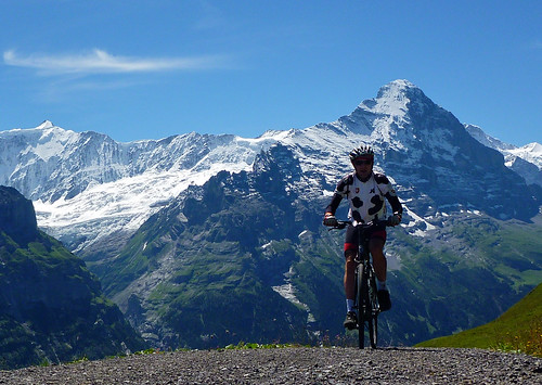 In front of the Eiger