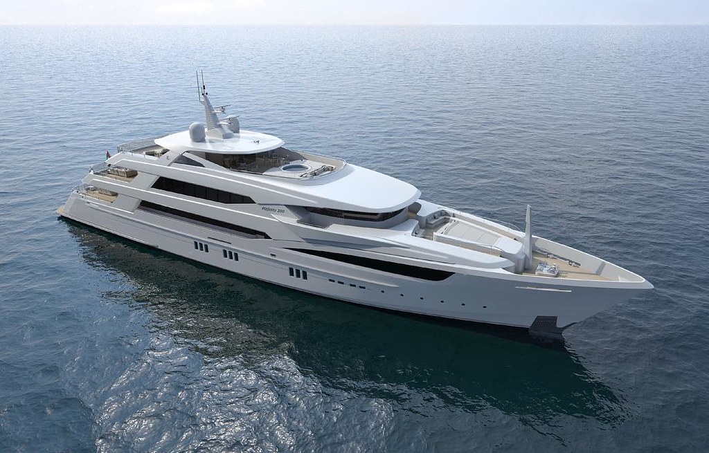 Gulf Craft's largest megayacht concept, the Majesty 200. _________ #GulfCraft #MajestyYachts #Majesty200 _________ #exclusive #Emirates #sea #uae #dubai #vip #exclusive #mega #super #water #world #nature #rich #luxury #superyacht #yacht #yachting #yachtl