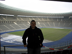 Martin in the Berlin Olympic Stadium