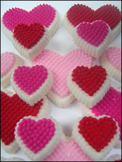 colorful hearts