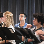First rehearsal for TREVOR the musical at Writers Theatre. Photo by Joe Mazza—brave lux.