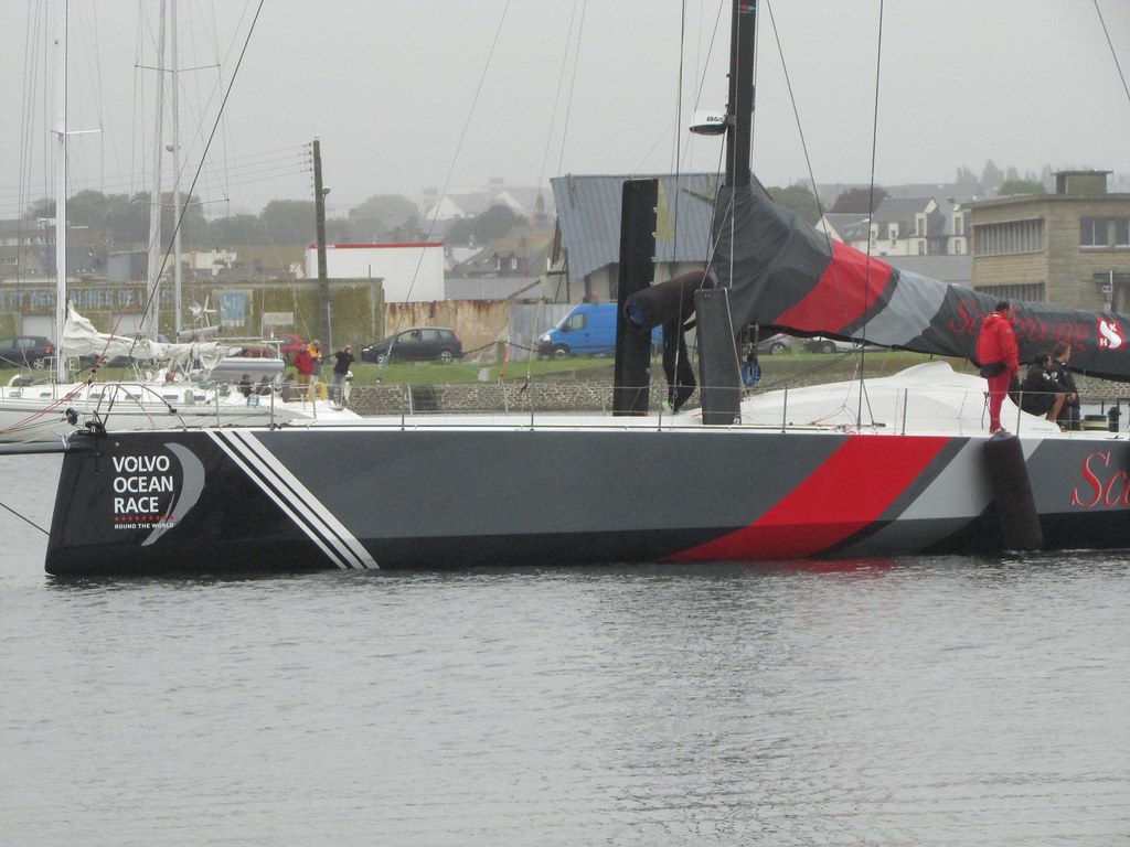 Volvo Oc&eacute;an Race, dans le port de Saint-Malo