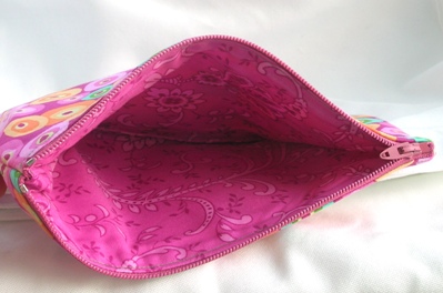 P. Dotty Wristlet inside