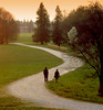 Walking to the sunset