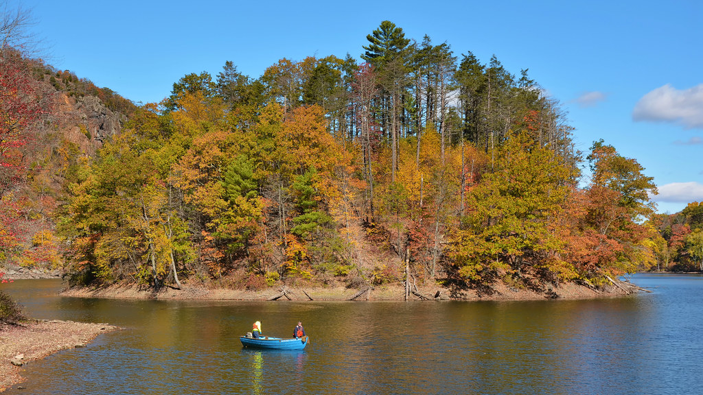 Island In Merimere Reservoir, Hubbard Park, Meriden, Connecticut