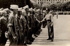 Lyon 1944 - Général de Lattre et soldats du 22 BMNA - Gérard Priol