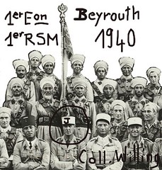 Beyrouth 1940 - Paul Jourdier et 1er esc. du 1er RMSM