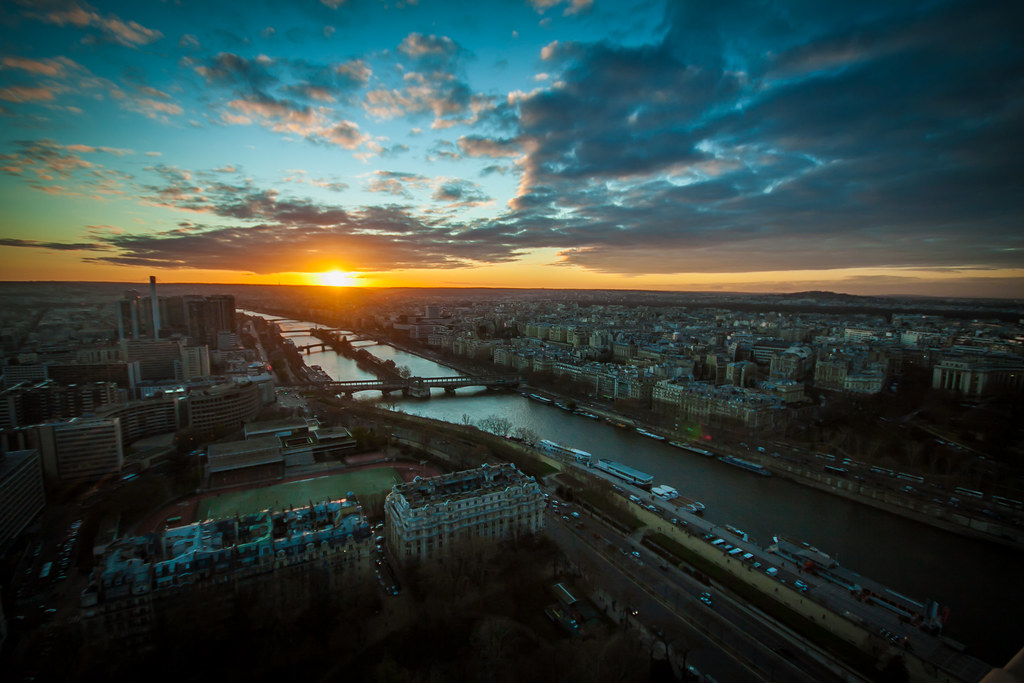 Sunset over Paris