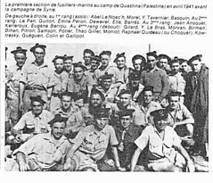 1941 - Camp de Qastina (Palestine- Le 1er BFM avant le départ pour la Syrie