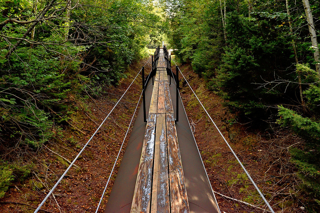 Hiking at Saxon Falls