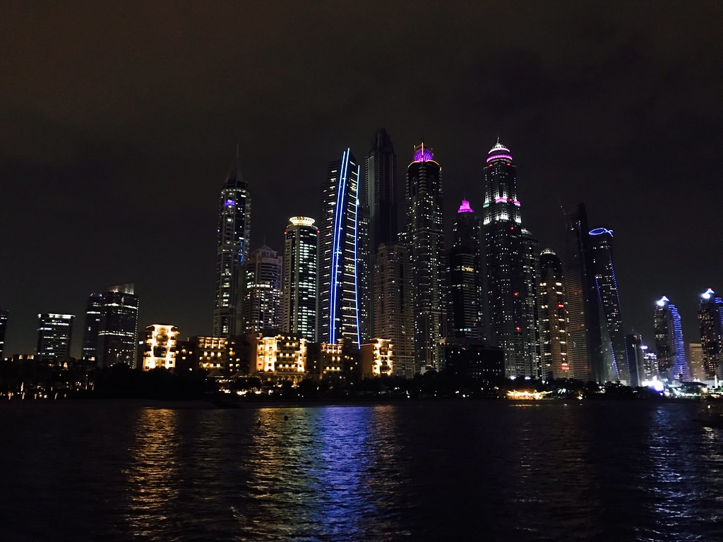 Dubai Marina Nightscape - iPhone7