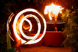 "Magic Happens" - Fire Dancers in Goa