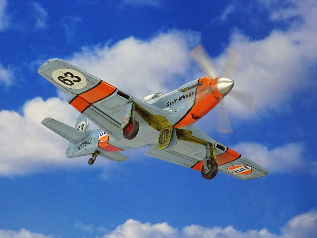 1:72 North American P-51D mod. "Gulf-Mirage/#63" (N7784Z) Reno Air Racer, Unlimited Class; 1974 (Whif/Academy kit conversion)