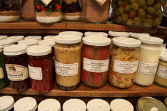 Various Amish canned produces at Reading Terminal