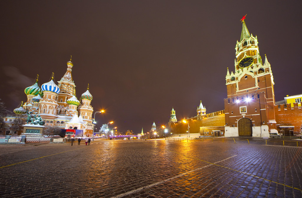 Moscow Red Square at night