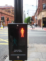 Red pedestrian signal