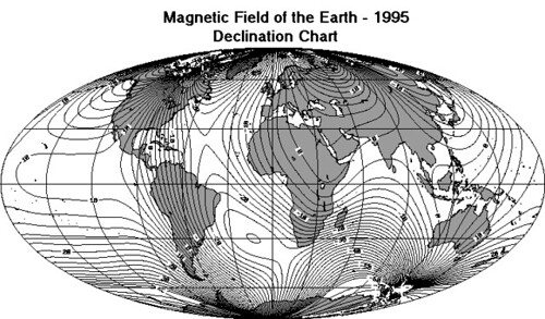 mapa geomagnético