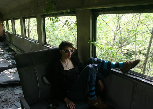 riding the train