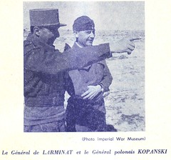 De Larminat- 1942- Libye - G de Larminat et Général  polonais Kopanski IMW