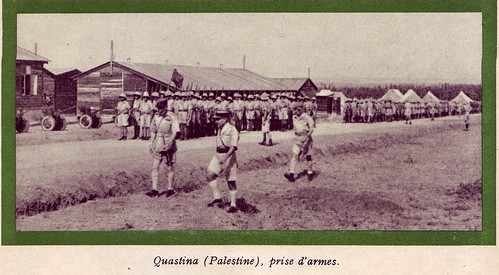 13 DBLE- 1941- Palestine- Camp de Qastina prise d'armes Légion
