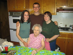 Kim, Matt, MaryAnne, and Grandma Josephine