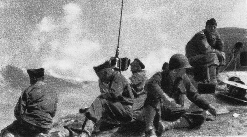 1945- Authion-  Fort de Plan caval observateurs et radios