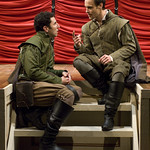 Sean Fortunato and Timothy Edward Kane in ROSENCRANTZ AND GUILDENSTERN  ARE DEAD at Writers Theatre. Photos by Michael Brosilow.
