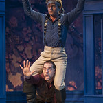 Samuel Ashdown (Philiste) and Michael Perez (Alcippe) in THE LIAR at Writers Theatre. Photo by Michael Brosilow.