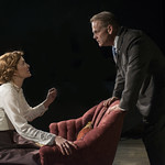 Shannon Cochran (Alice) and Philip Earl Johnson (Kurt) in THE DANCE OF DEATH at Writers Theatre