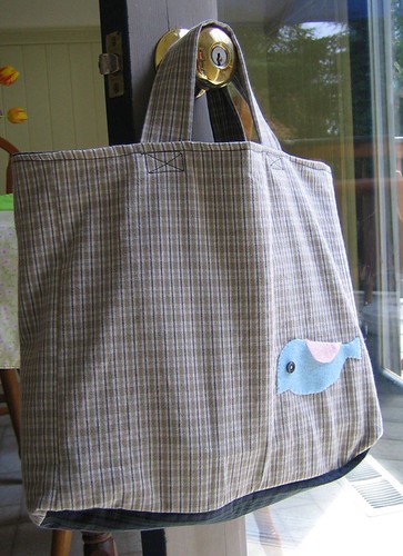 Plaid tote