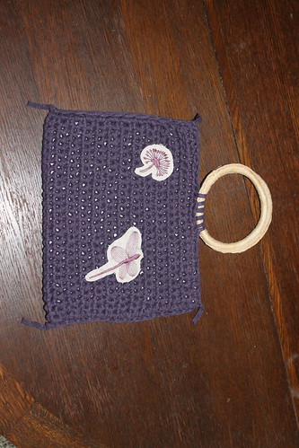 Sac en crochet violet: 35€