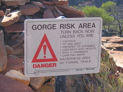 Gorge risk area