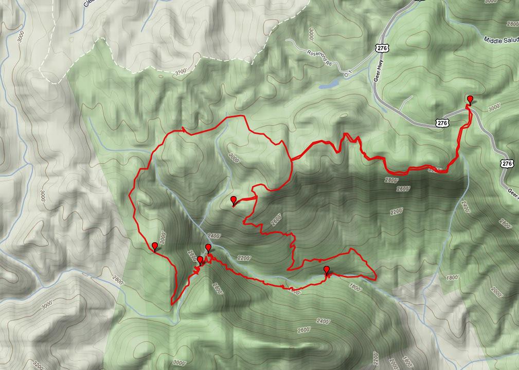 Map of Naturaland Trust-Dismal Trail Loop Hike