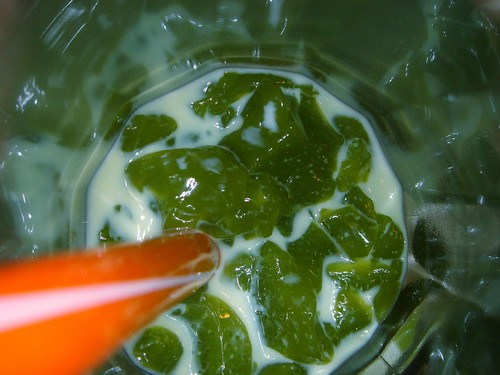 green milk tea drink