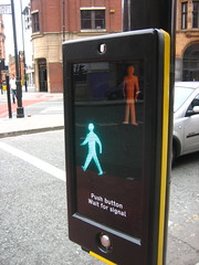 Green pedestrian signal