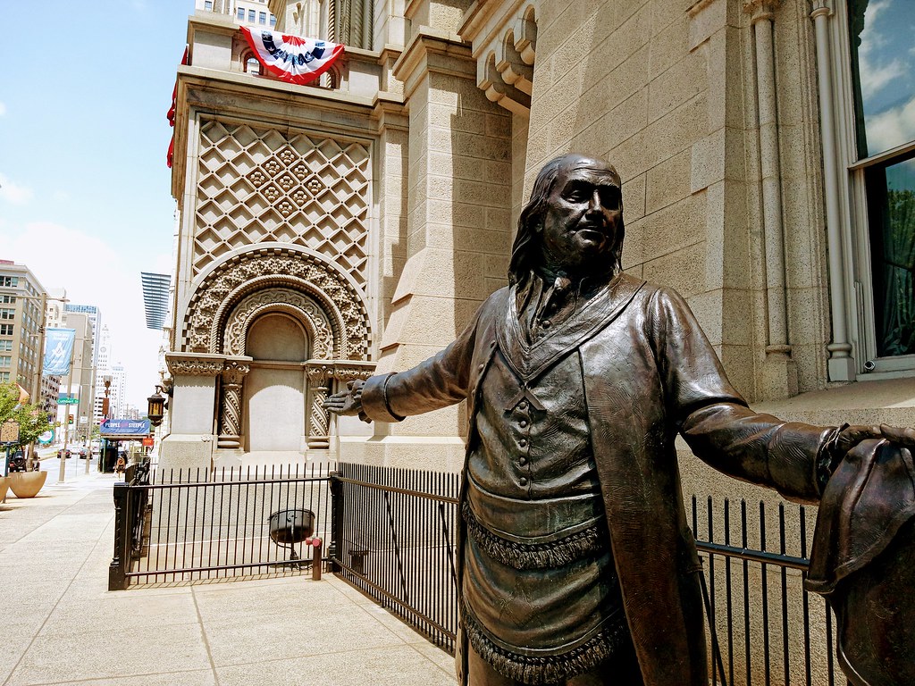 Benjamin Franklin and Masonic Temple, and North Broad