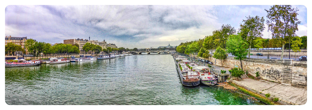 Houseboats on The Seine, Paris, France