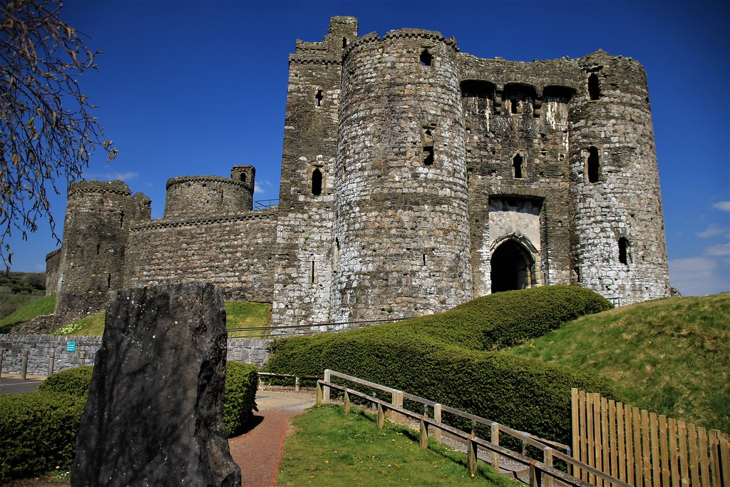 Kidwelly Castle, Kidwelly, Carmarthenshire, Wales.