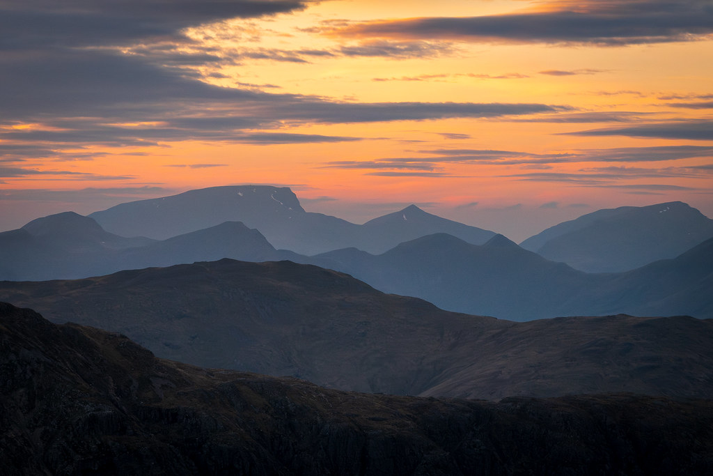Ben Nevis, Scotland at sunset