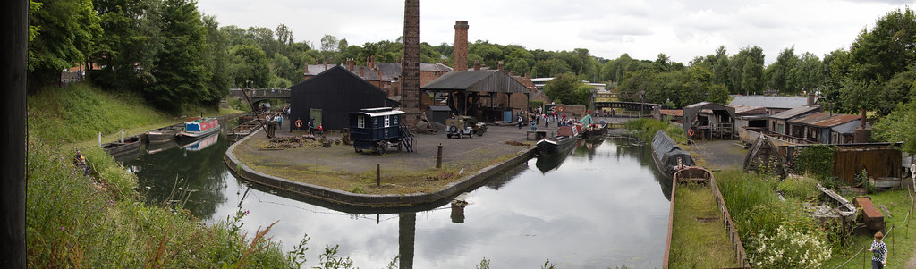 Black Country Living Museum. Canal Basin Panorama.