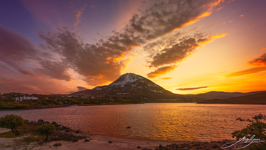 Errigal sunrise, Co. Donegal, Ireland.. (Explored)