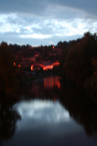 at night