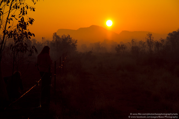 Shooting a Sunrise, Alice Springs, Northern Territory, Australia