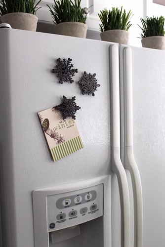DIY Snowflake Magnets